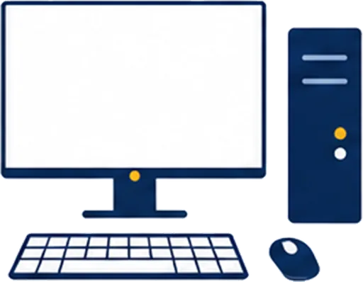 据置PCのイラスト