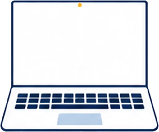 ノートPCのイラスト