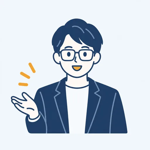 内容を説明している人のイラスト